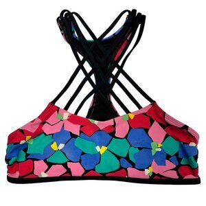 Aerie Strappy Floral Crop Racerback (S)